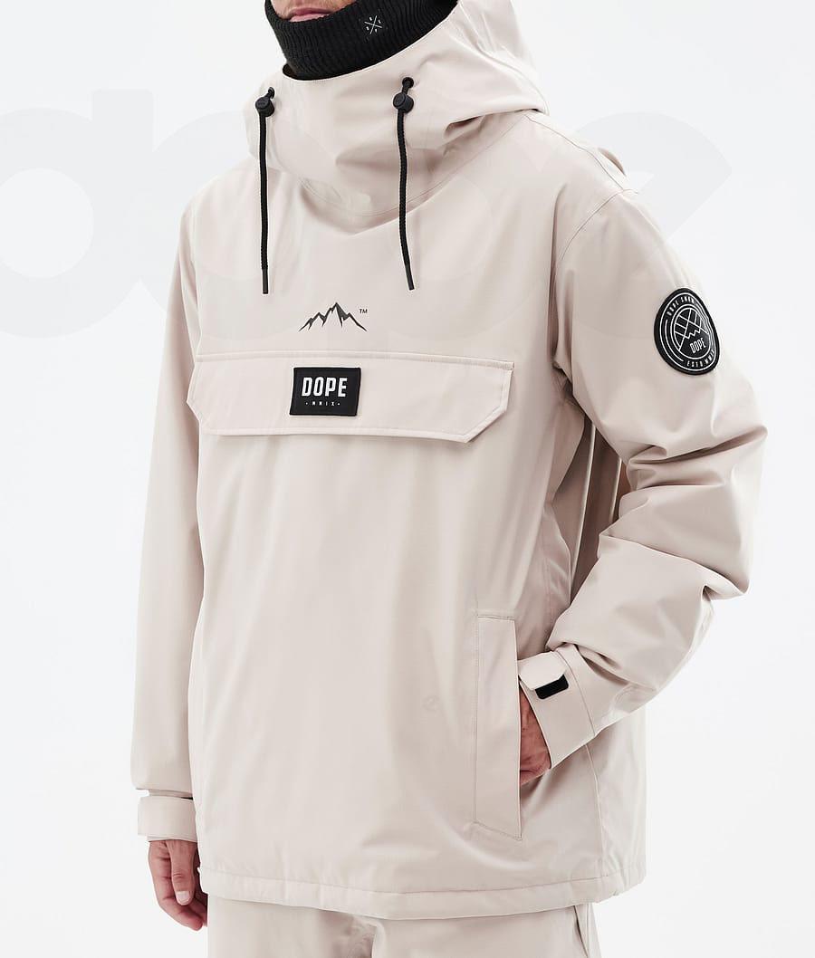 Beige Men's Dope Blizzard Ski Jackets | NZ_D2472
