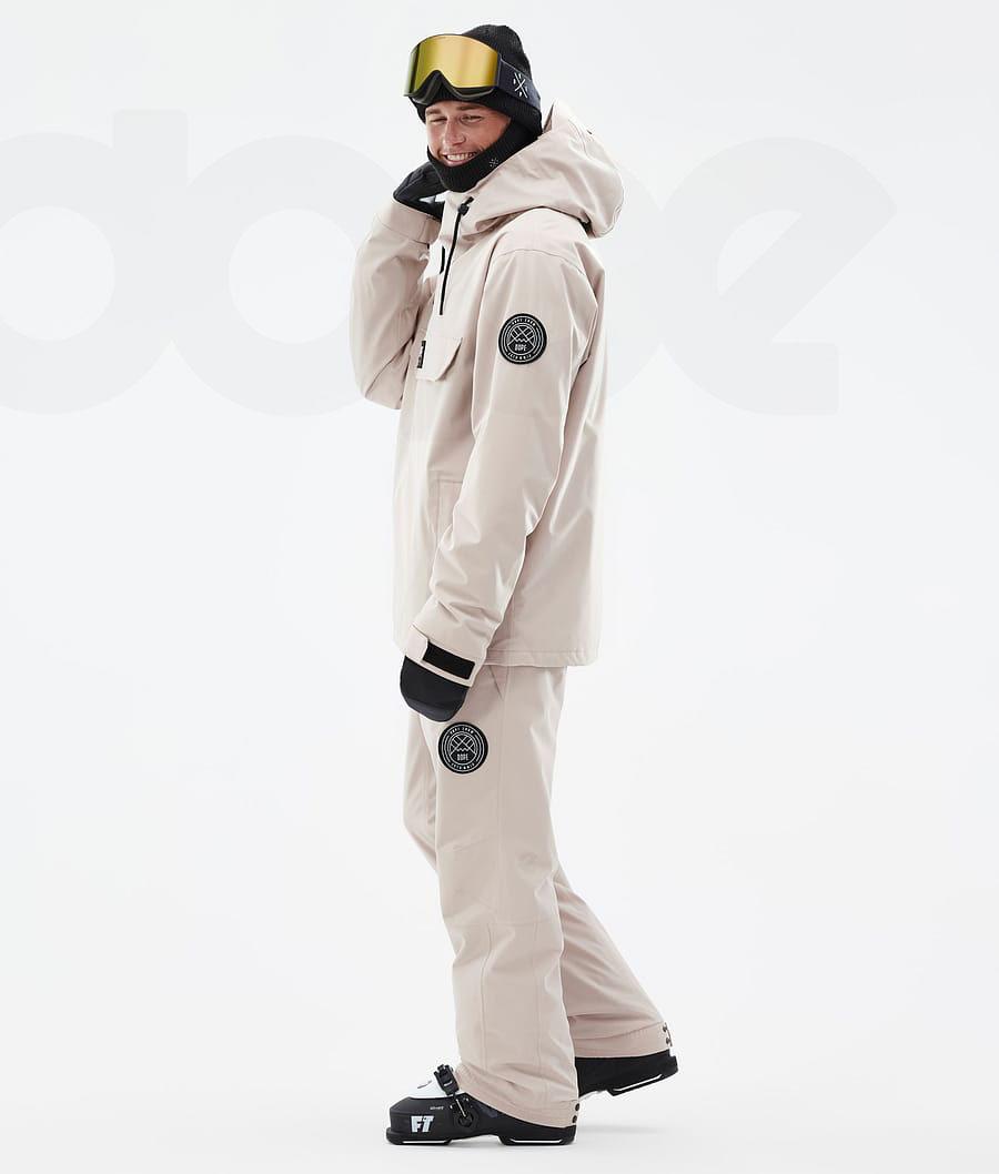 Beige Men's Dope Blizzard Ski Jackets | NZ_D2472