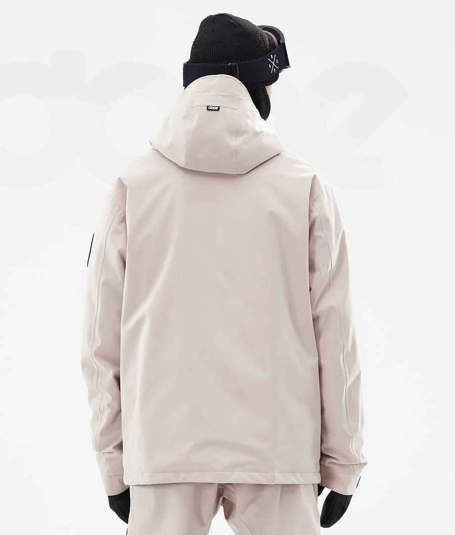 Beige Men's Dope Blizzard Ski Jackets | NZ_D2472