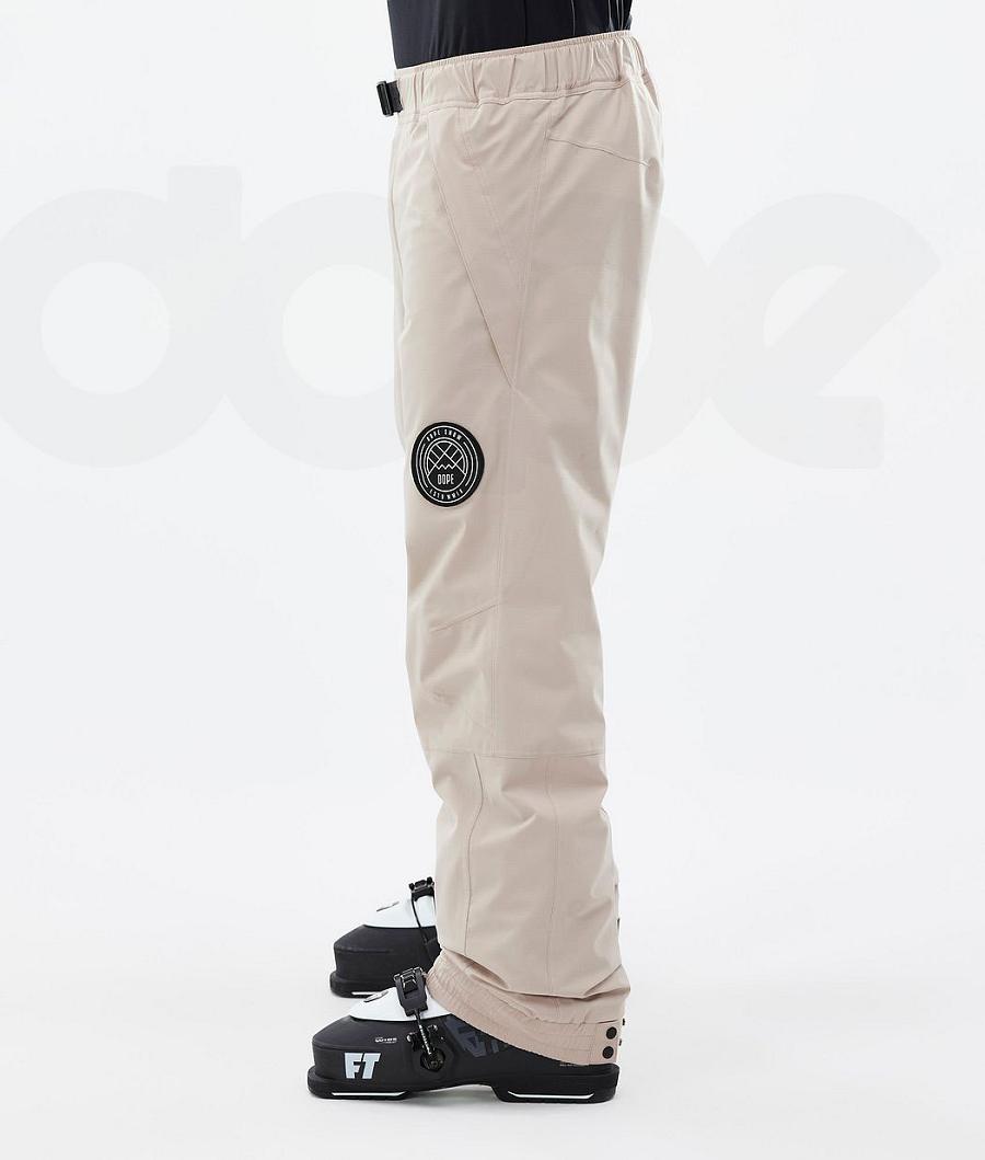 Beige Men's Dope Blizzard Ski Pants | NZ_D1875
