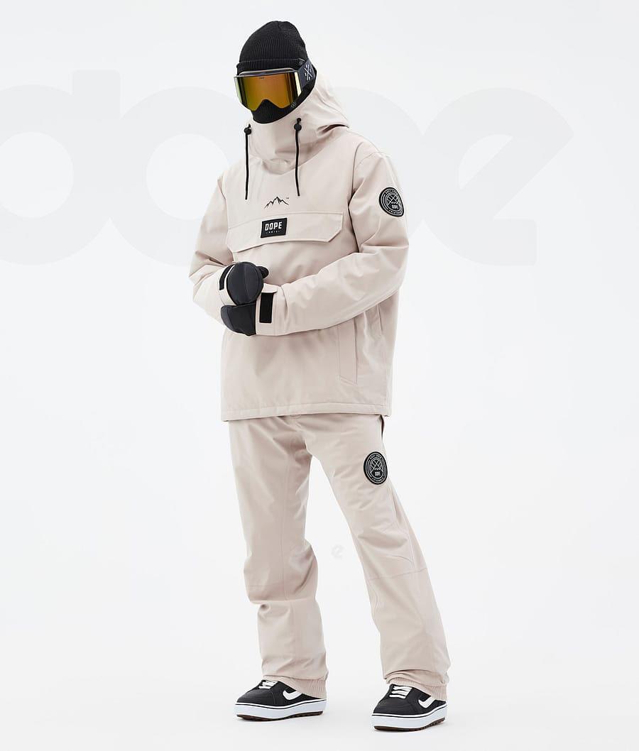 Beige Men's Dope Blizzard Snowboard Jackets | NZ_D1008