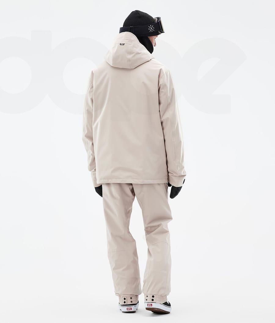 Beige Men's Dope Blizzard Snowboard Jackets | NZ_D1008