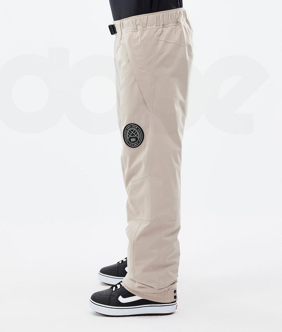 Beige Men's Dope Blizzard Snowboard Pants | NZ_D2159