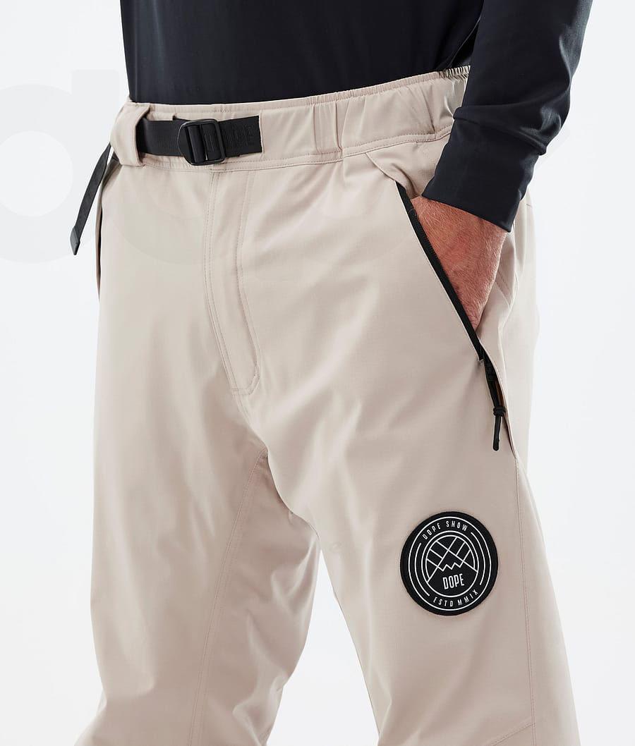 Beige Men's Dope Blizzard Snowboard Pants | NZ_D2159
