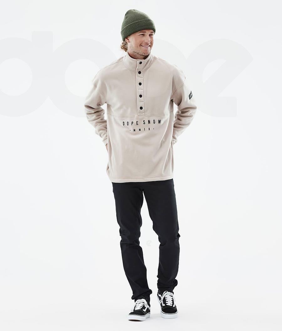Beige Men's Dope Comfy Fleece | NZ_D1132