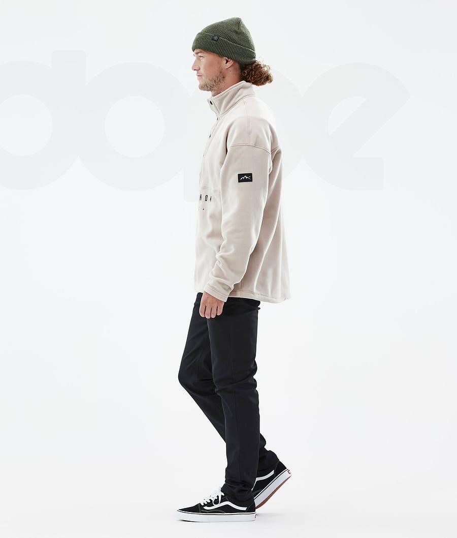 Beige Men's Dope Comfy Fleece | NZ_D1132