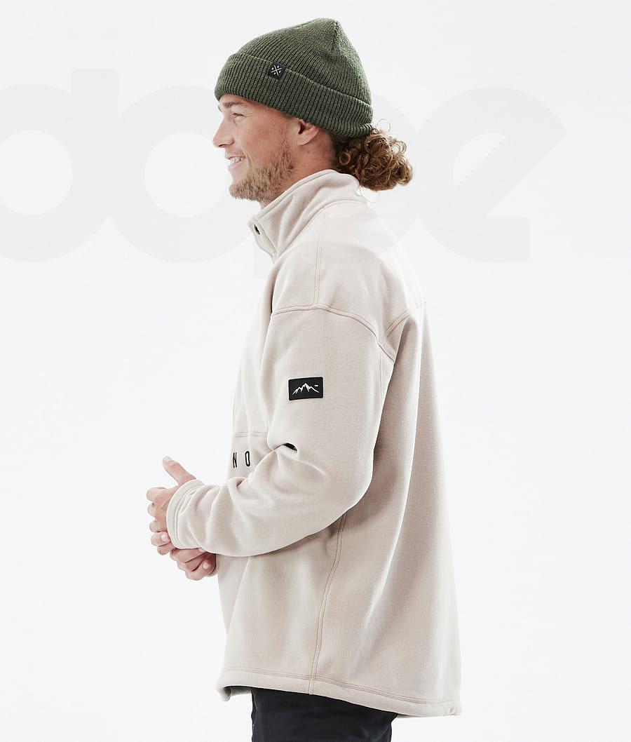 Beige Men's Dope Comfy Fleece | NZ_D1132