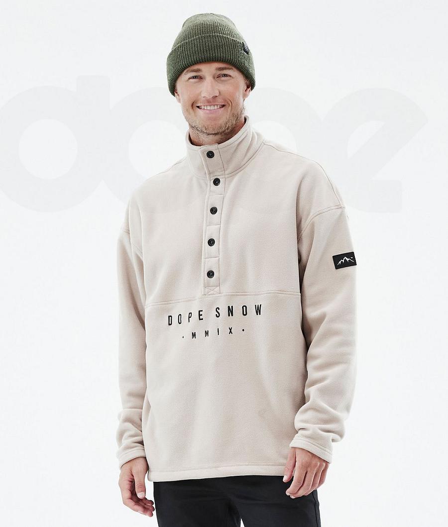 Beige Men\'s Dope Comfy Fleece | NZ_D1132