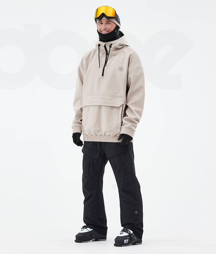 Beige Men's Dope Cyclone Ski Jackets | NZ_D1440