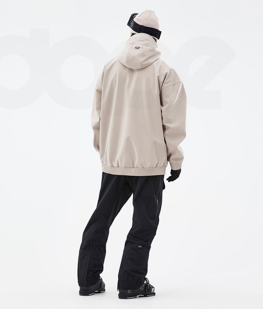 Beige Men's Dope Cyclone Ski Jackets | NZ_D1440