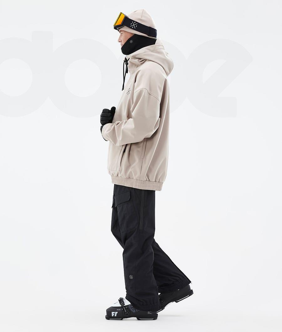 Beige Men's Dope Cyclone Ski Jackets | NZ_D1440