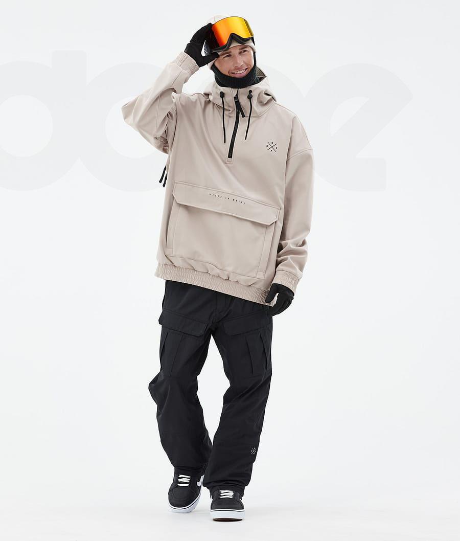 Beige Men's Dope Cyclone Snowboard Jackets | NZ_D2149