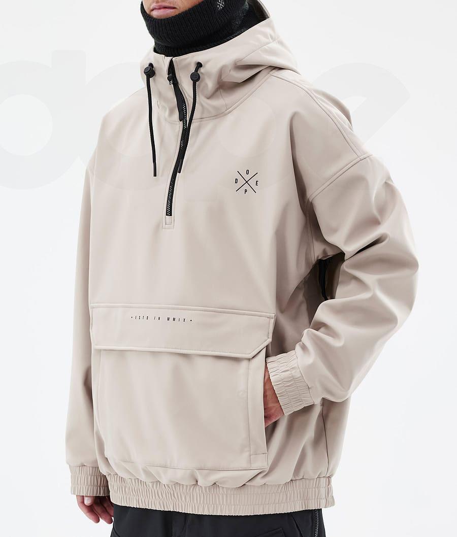 Beige Men's Dope Cyclone Snowboard Jackets | NZ_D2149
