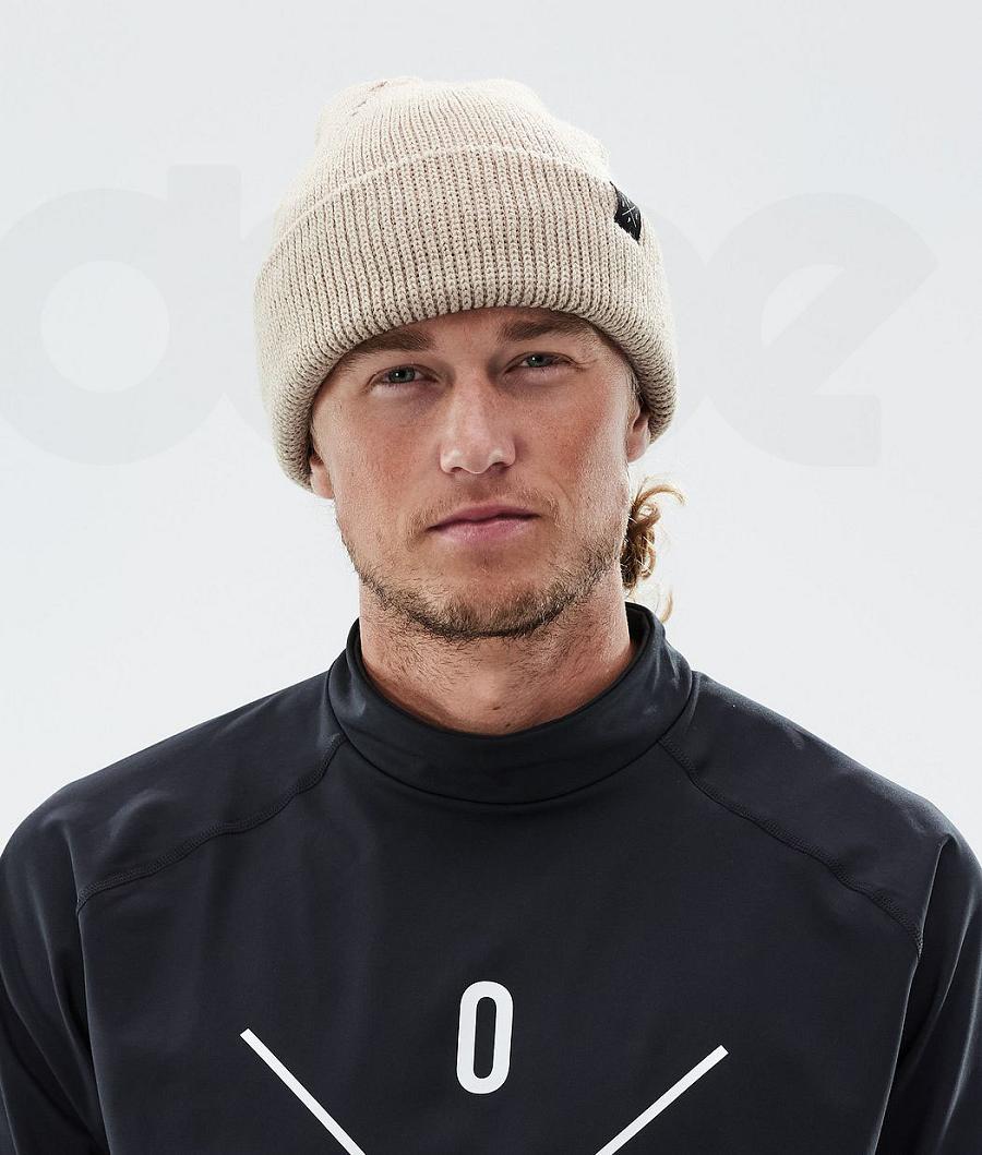 Beige Men's Dope Drifter II Beanies | NZ_D1104