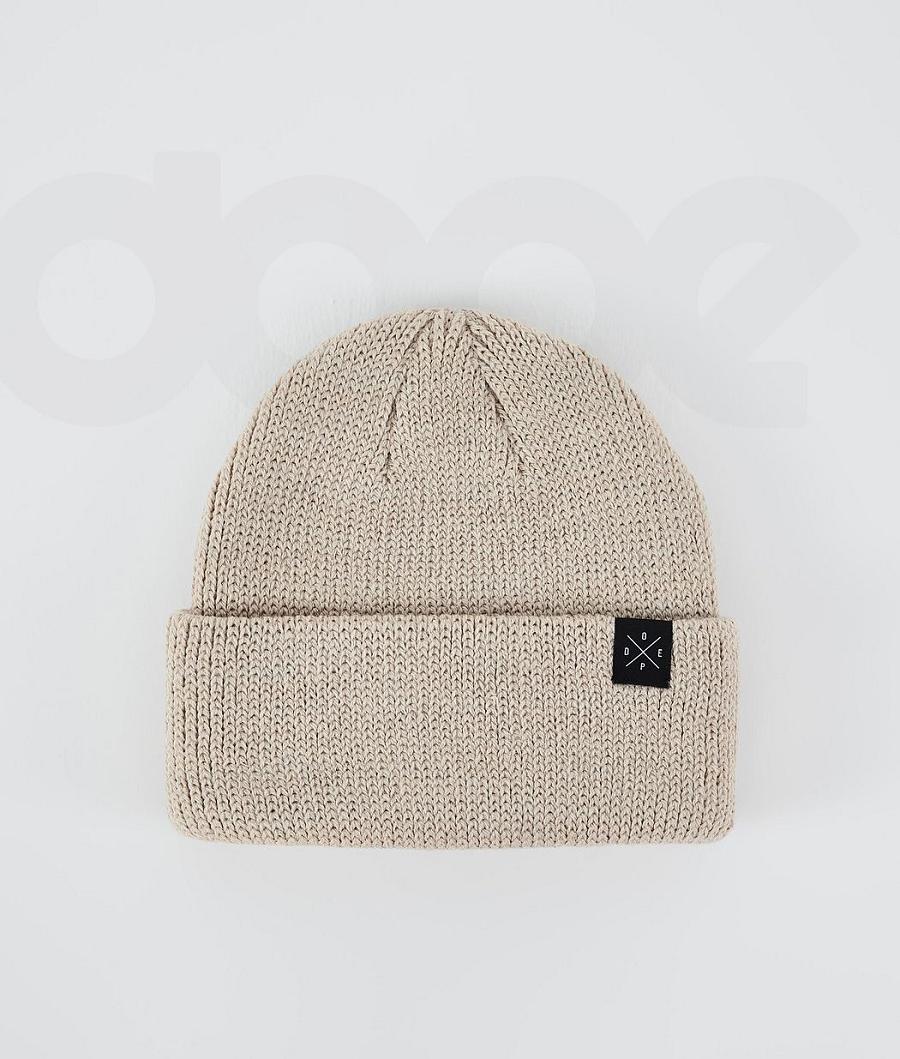 Beige Men\'s Dope Drifter II Beanies | NZ_D1104