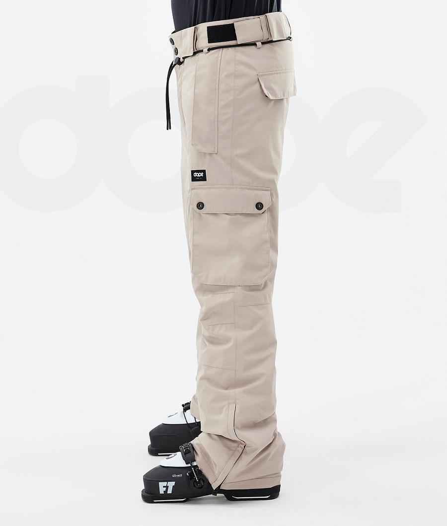 Beige Men's Dope Iconic Ski Pants | NZ_D1993
