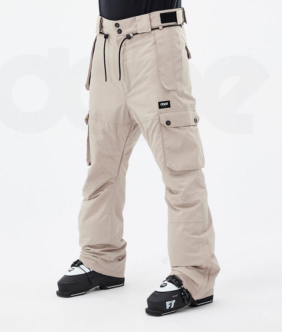 Beige Men\'s Dope Iconic Ski Pants | NZ_D1993