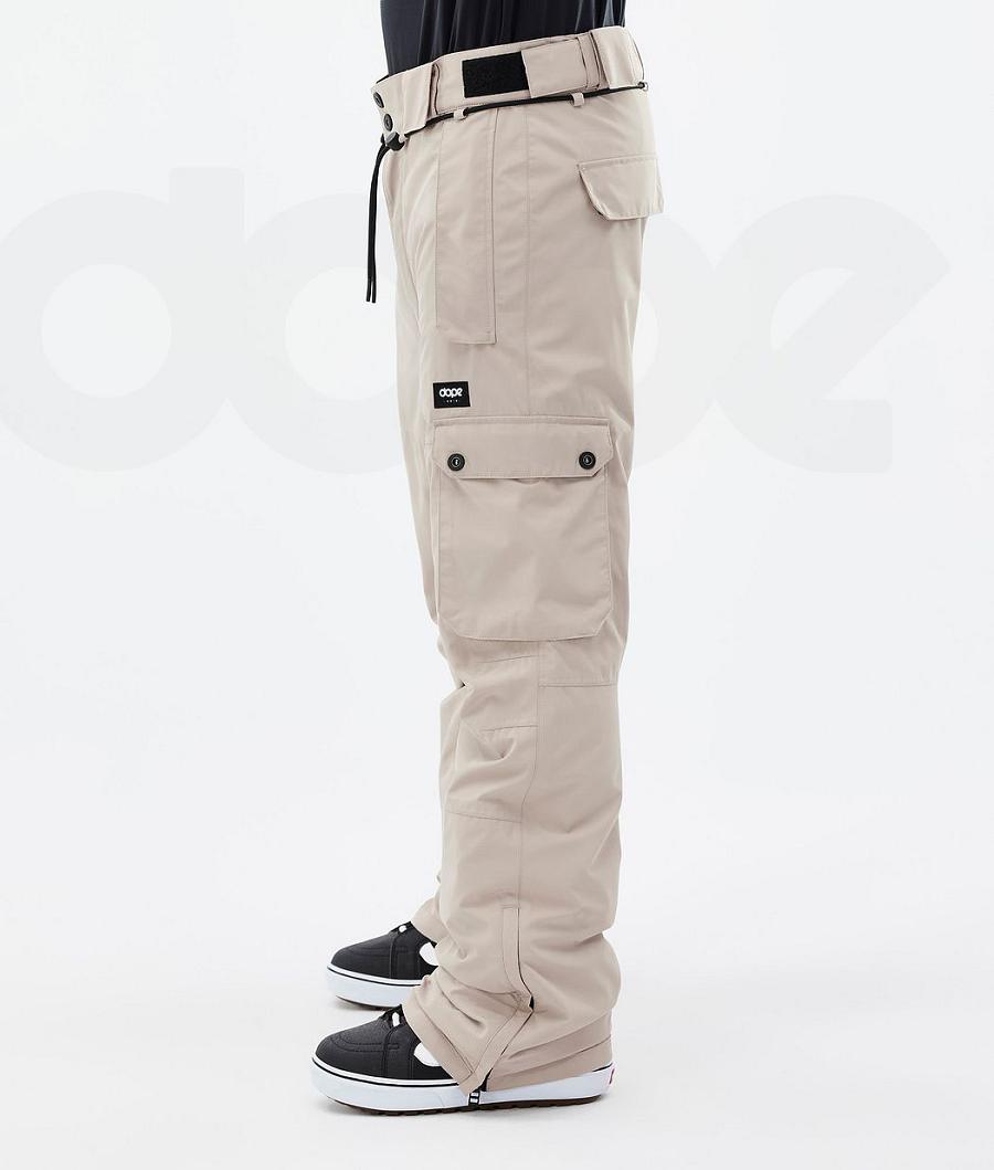 Beige Men's Dope Iconic Snowboard Pants | NZ_D2238