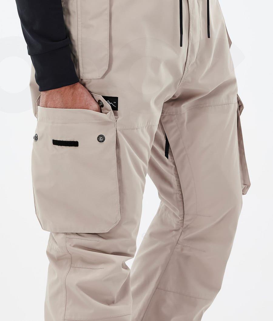 Beige Men's Dope Iconic Snowboard Pants | NZ_D2238