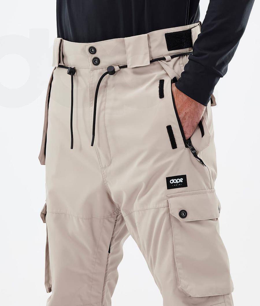 Beige Men's Dope Iconic Snowboard Pants | NZ_D2238