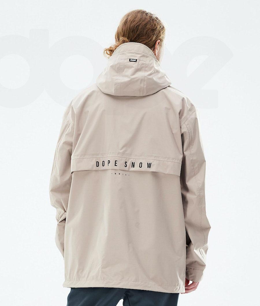 Beige Men's Dope Legacy Light Outdoor Jackets | NZ_D1606