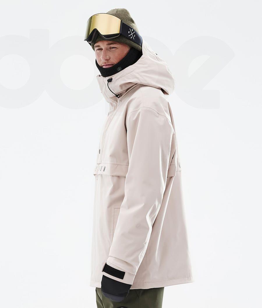 Beige Men's Dope Legacy Ski Jackets | NZ_D1840