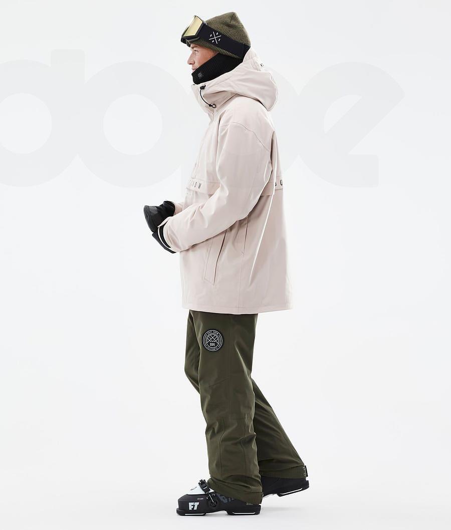 Beige Men's Dope Legacy Ski Jackets | NZ_D1840