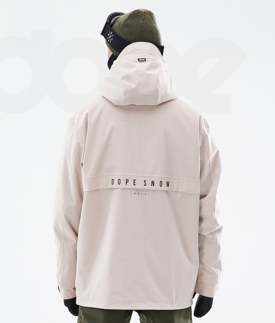 Beige Men's Dope Legacy Ski Jackets | NZ_D1840