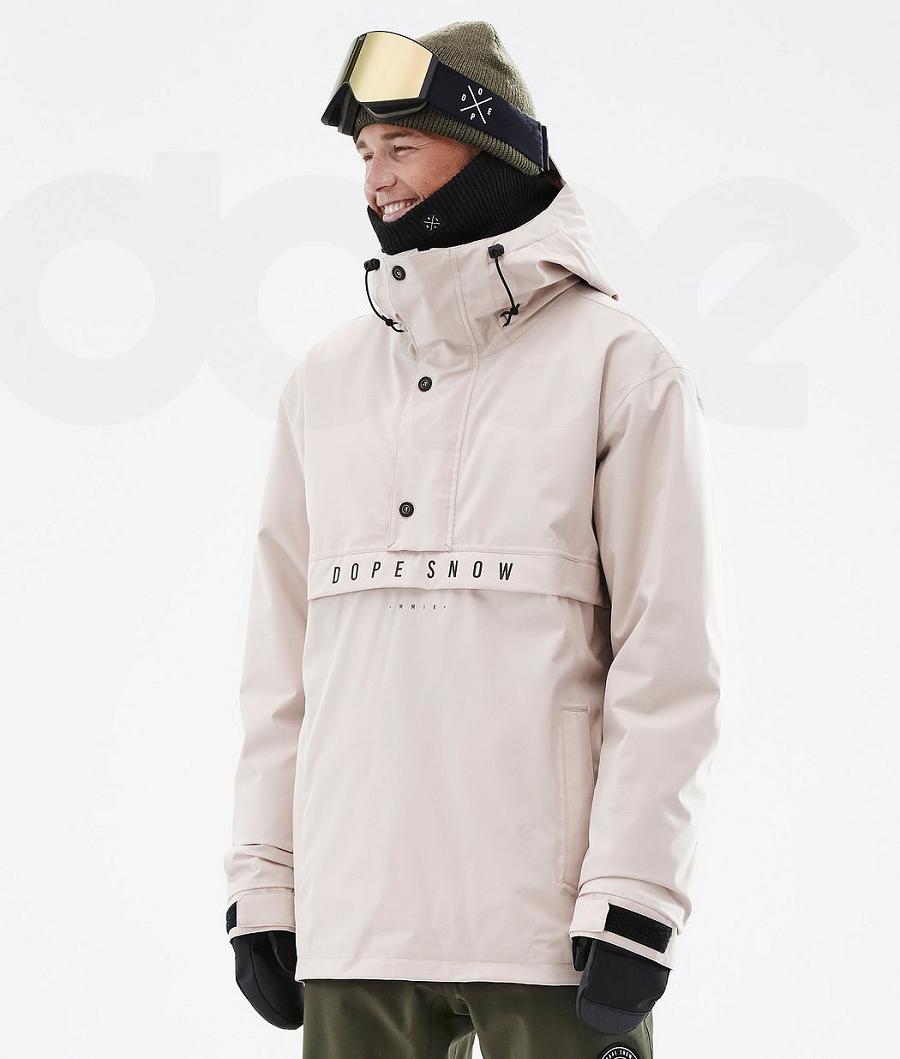 Beige Men\'s Dope Legacy Ski Jackets | NZ_D1840