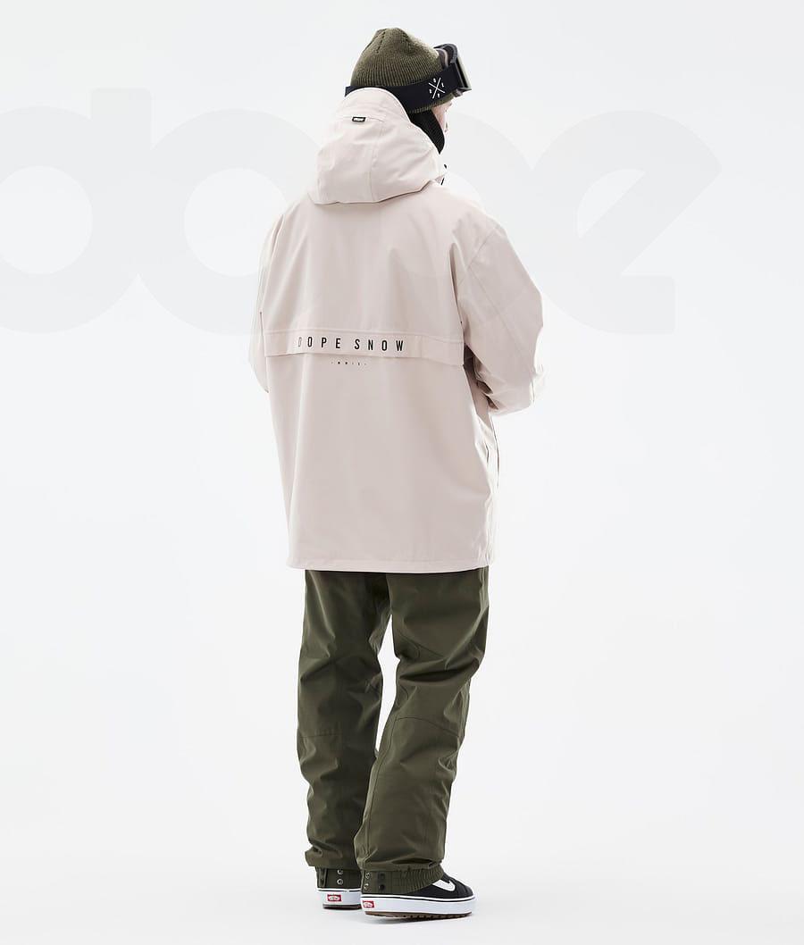 Beige Men's Dope Legacy Snowboard Jackets | NZ_D2424
