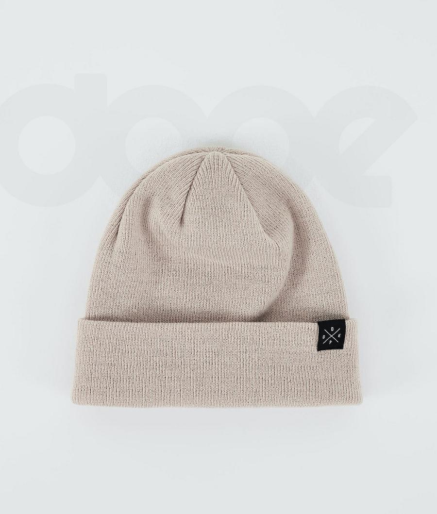 Beige Men\'s Dope Solitude Beanies | NZ_D1074