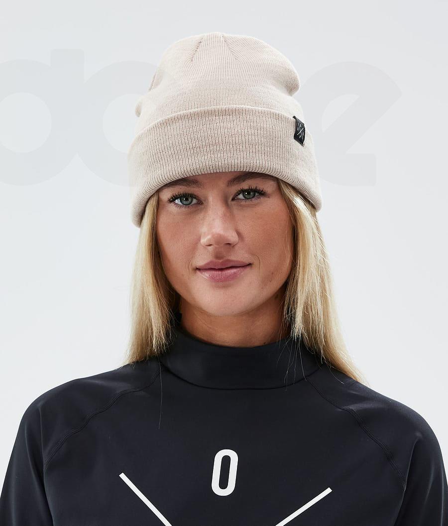 Beige Men's Dope Solitude Beanies | NZ_D1151