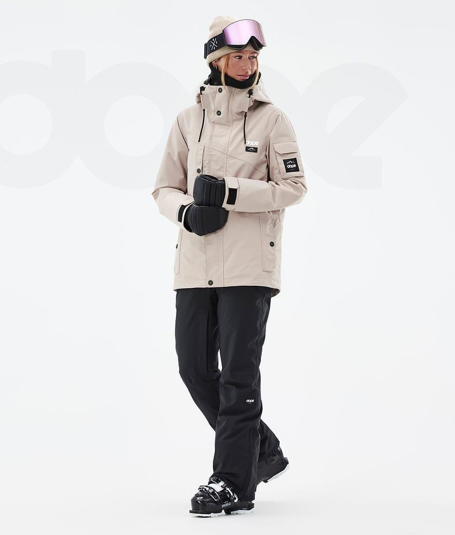 Beige Women's Dope Adept W Ski Jackets | NZ_D2536
