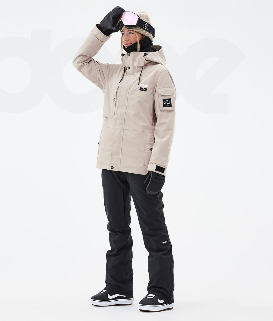 Beige Women's Dope Adept W Snowboard Jackets | NZ_D1149