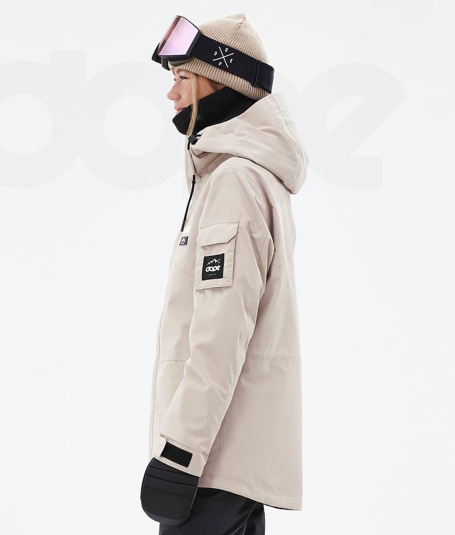 Beige Women's Dope Adept W Snowboard Jackets | NZ_D1149