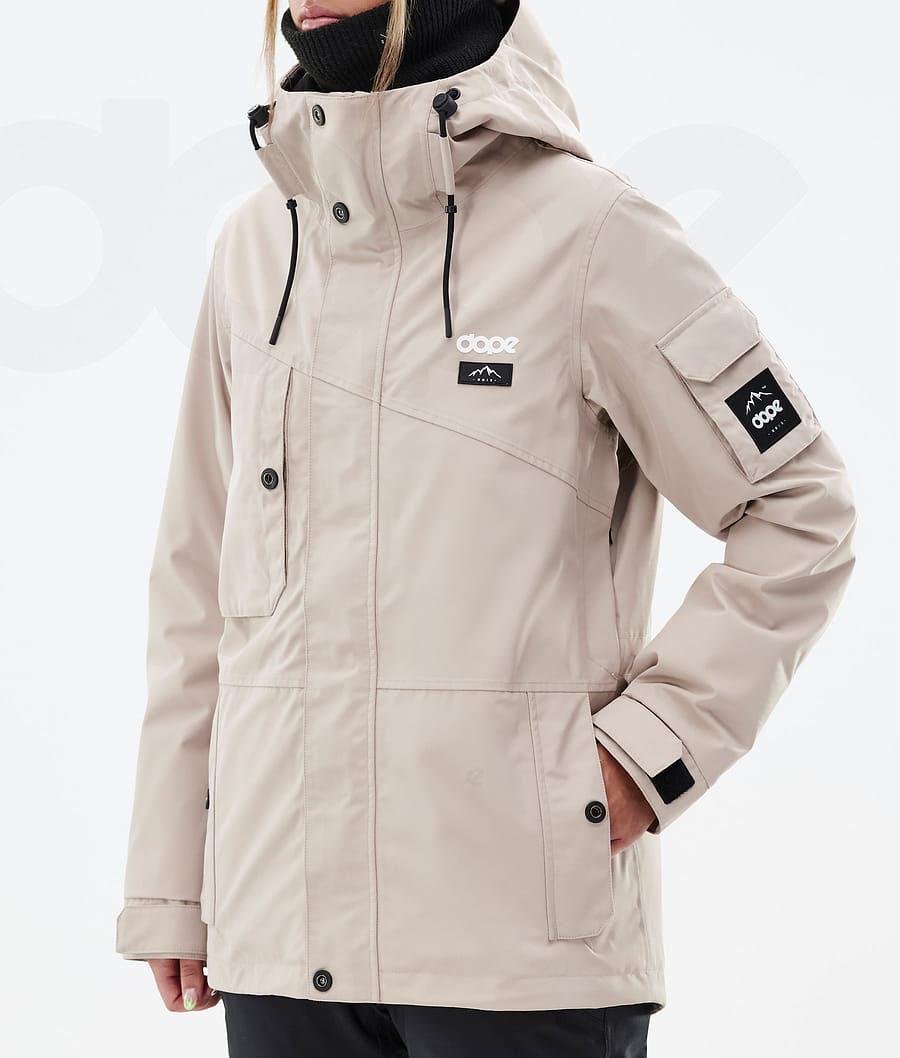 Beige Women's Dope Adept W Snowboard Jackets | NZ_D1149