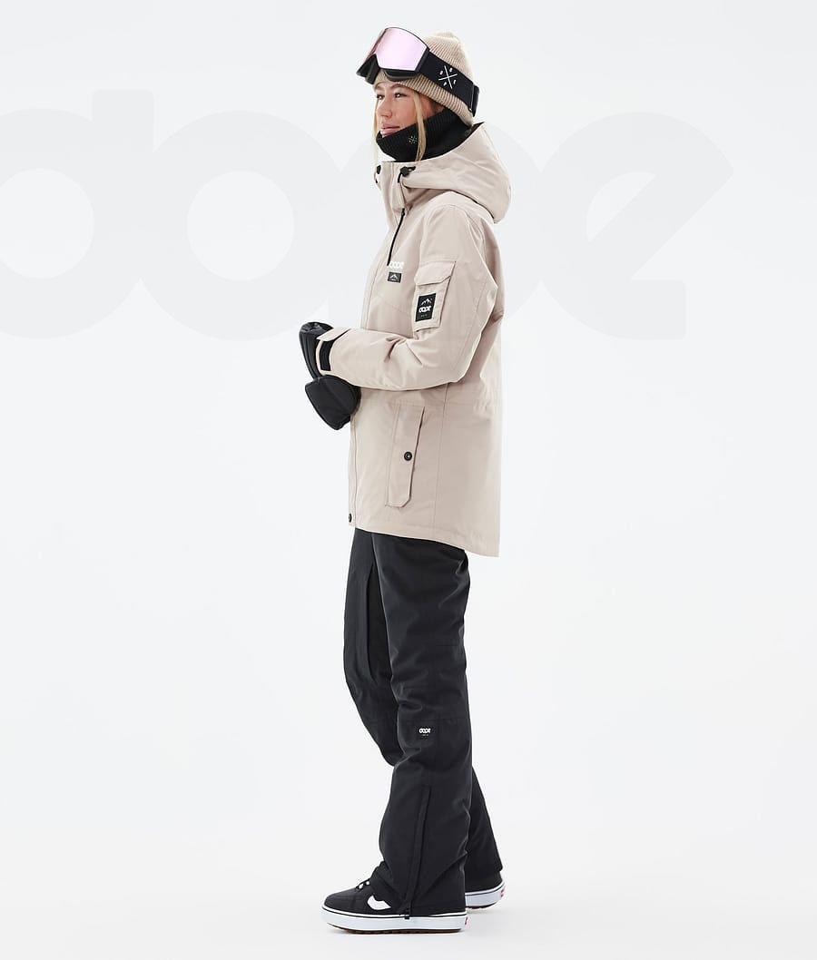 Beige Women's Dope Adept W Snowboard Jackets | NZ_D1149