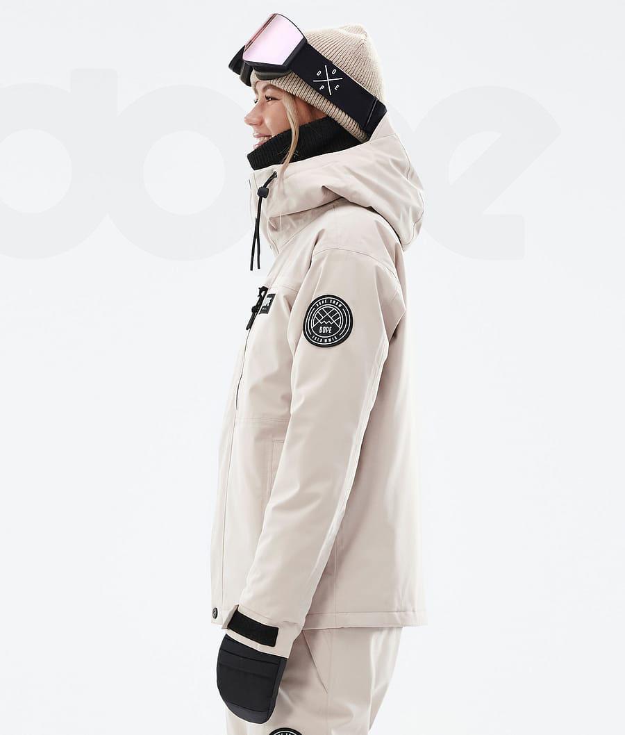 Beige Women's Dope Blizzard W Full Zip Ski Jackets | NZ_D1485