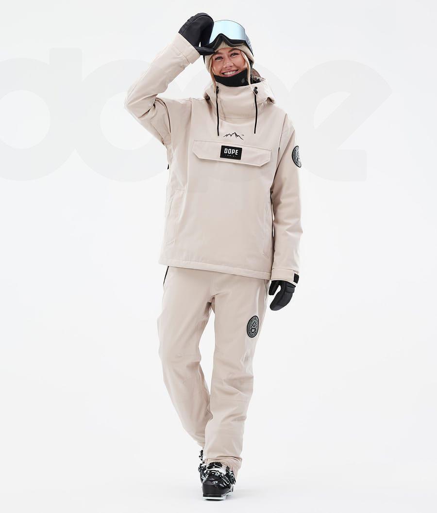 Beige Women's Dope Blizzard W Ski Jackets | NZ_D2167