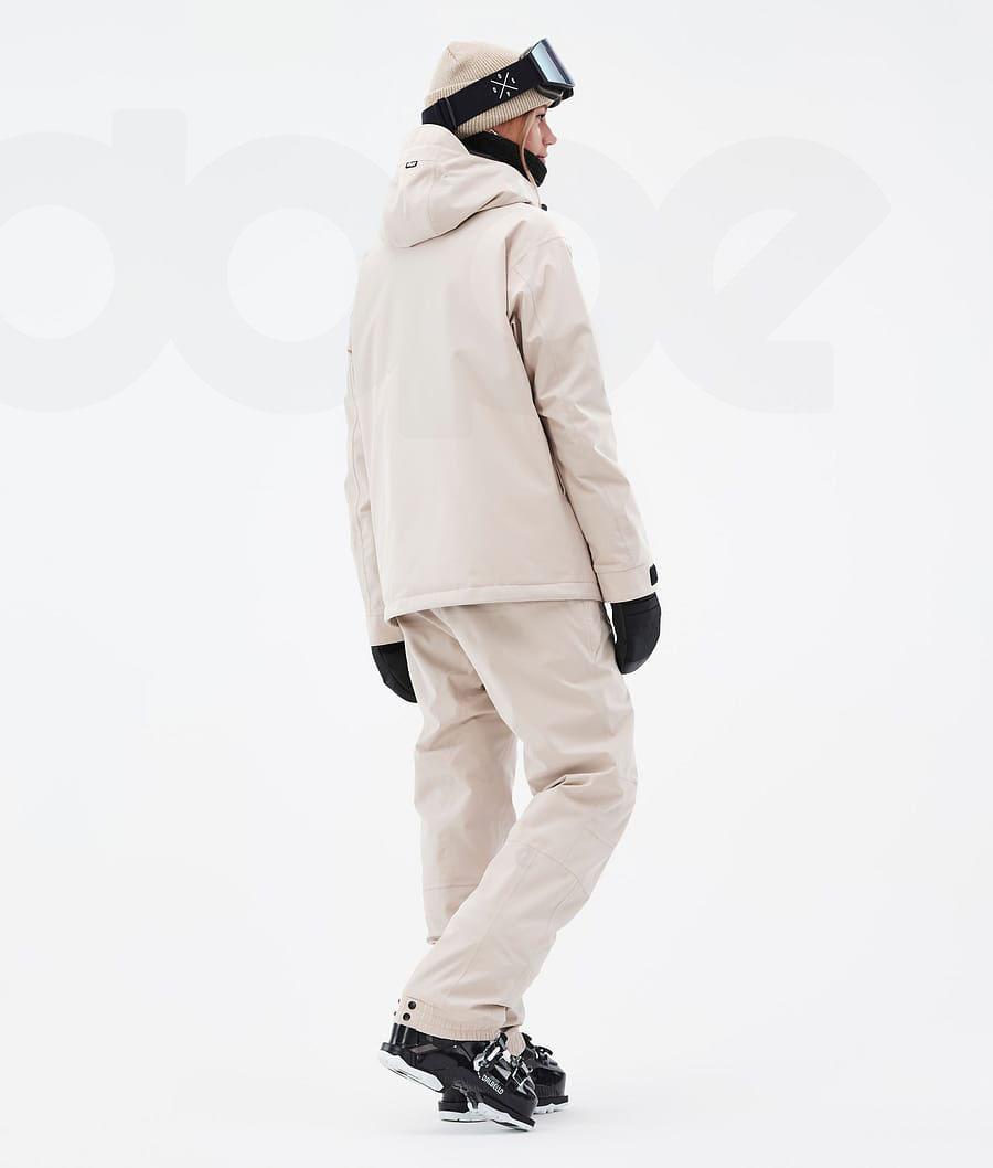 Beige Women's Dope Blizzard W Ski Jackets | NZ_D2167