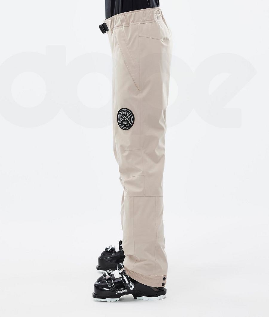Beige Women's Dope Blizzard W Ski Pants | NZ_D1669