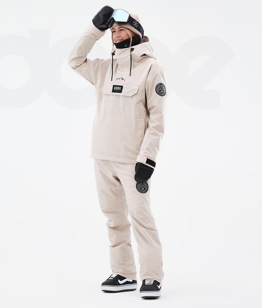 Beige Women's Dope Blizzard W Snowboard Jackets | NZ_D2213