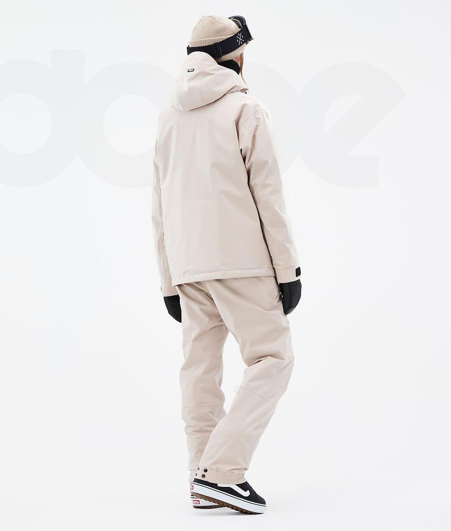 Beige Women's Dope Blizzard W Snowboard Jackets | NZ_D2213
