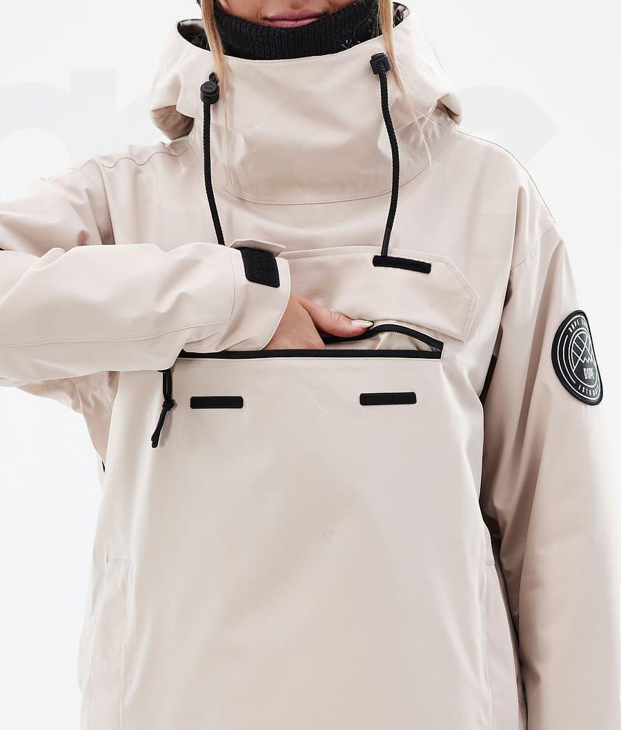 Beige Women's Dope Blizzard W Snowboard Jackets | NZ_D2213