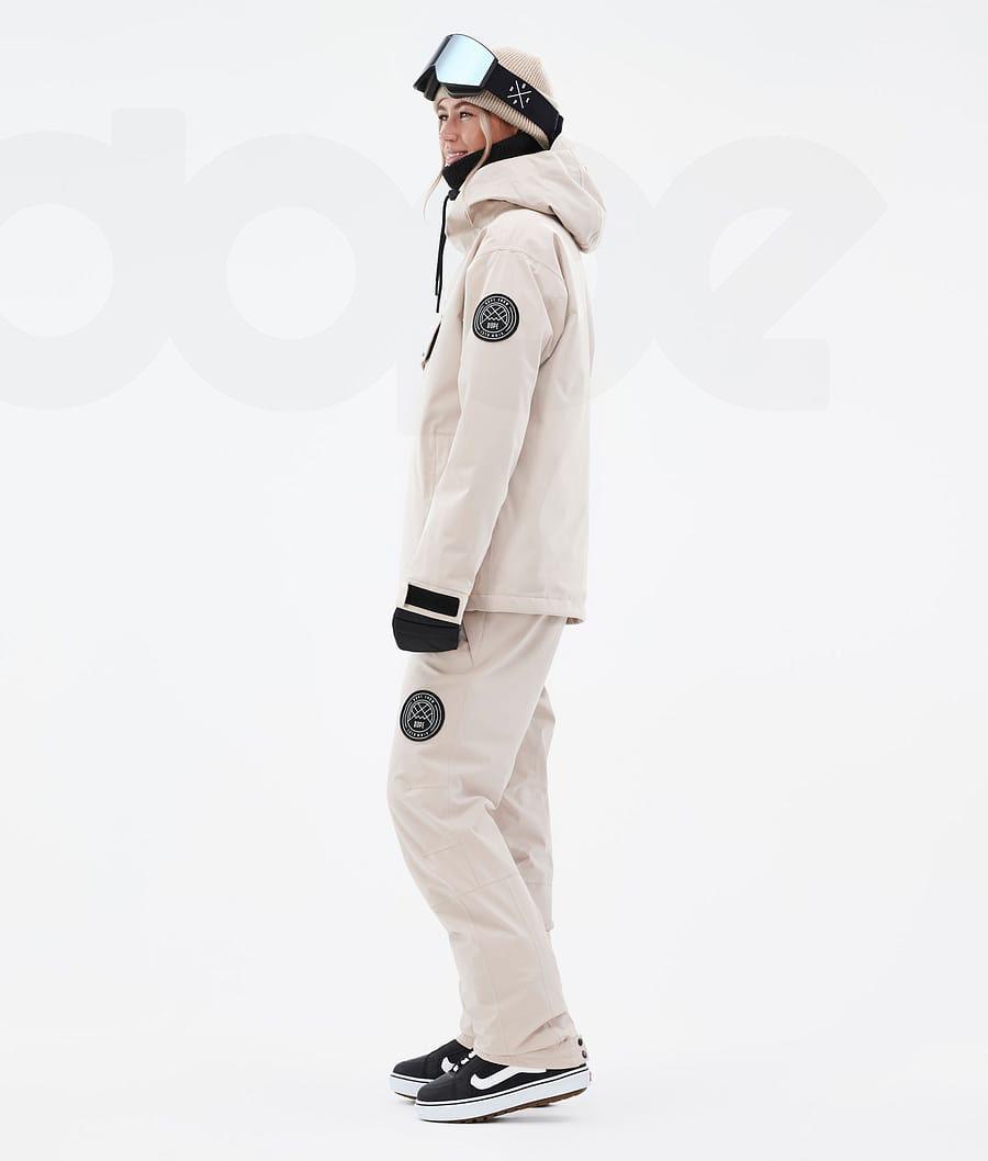 Beige Women's Dope Blizzard W Snowboard Jackets | NZ_D2213