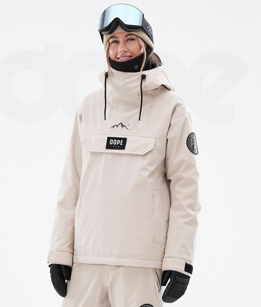 Beige Women\'s Dope Blizzard W Snowboard Jackets | NZ_D2213