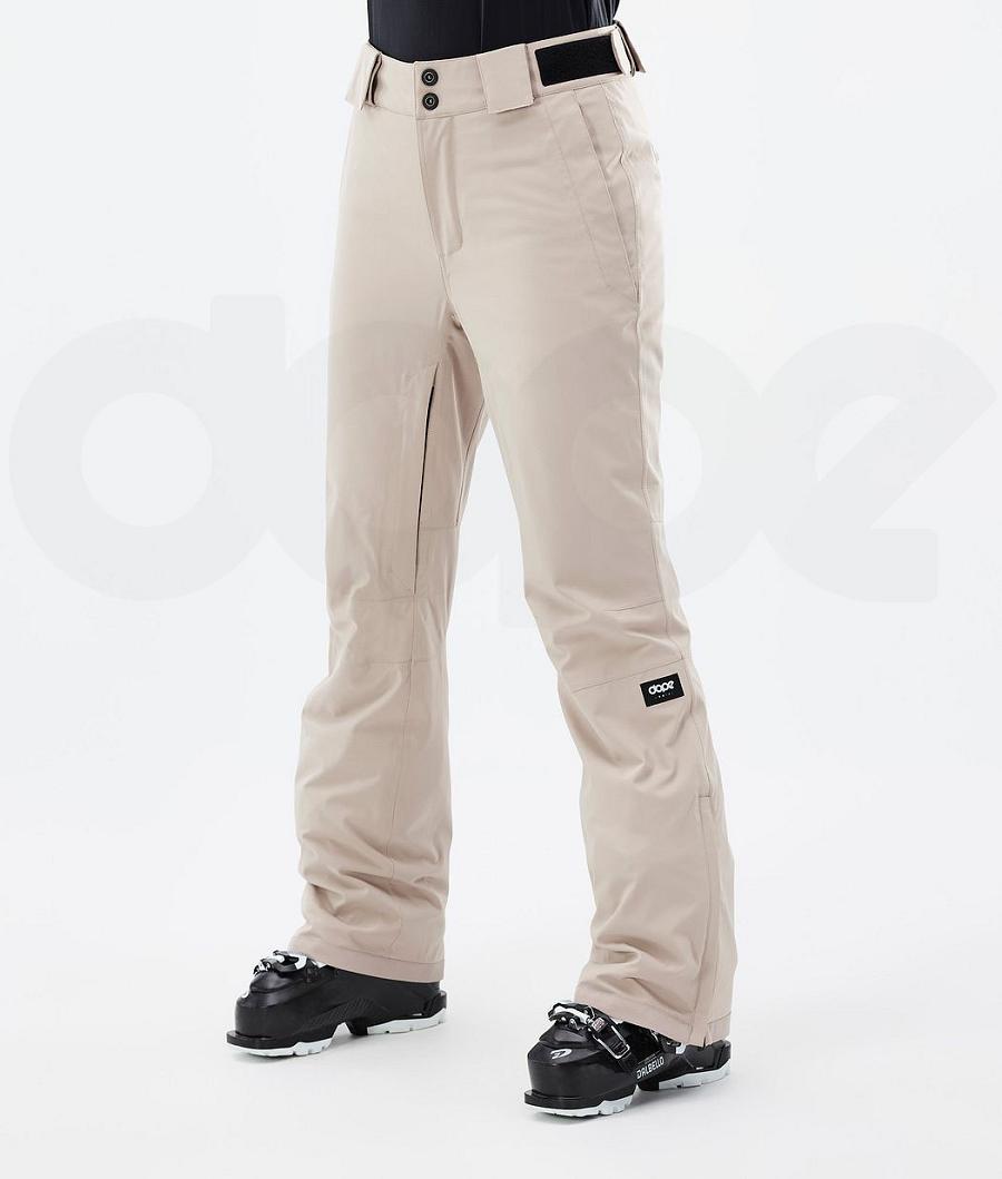 Beige Women\'s Dope Con W Ski Pants | NZ_D1954