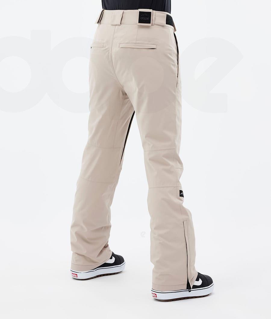 Beige Women's Dope Con W Snowboard Pants | NZ_D2524