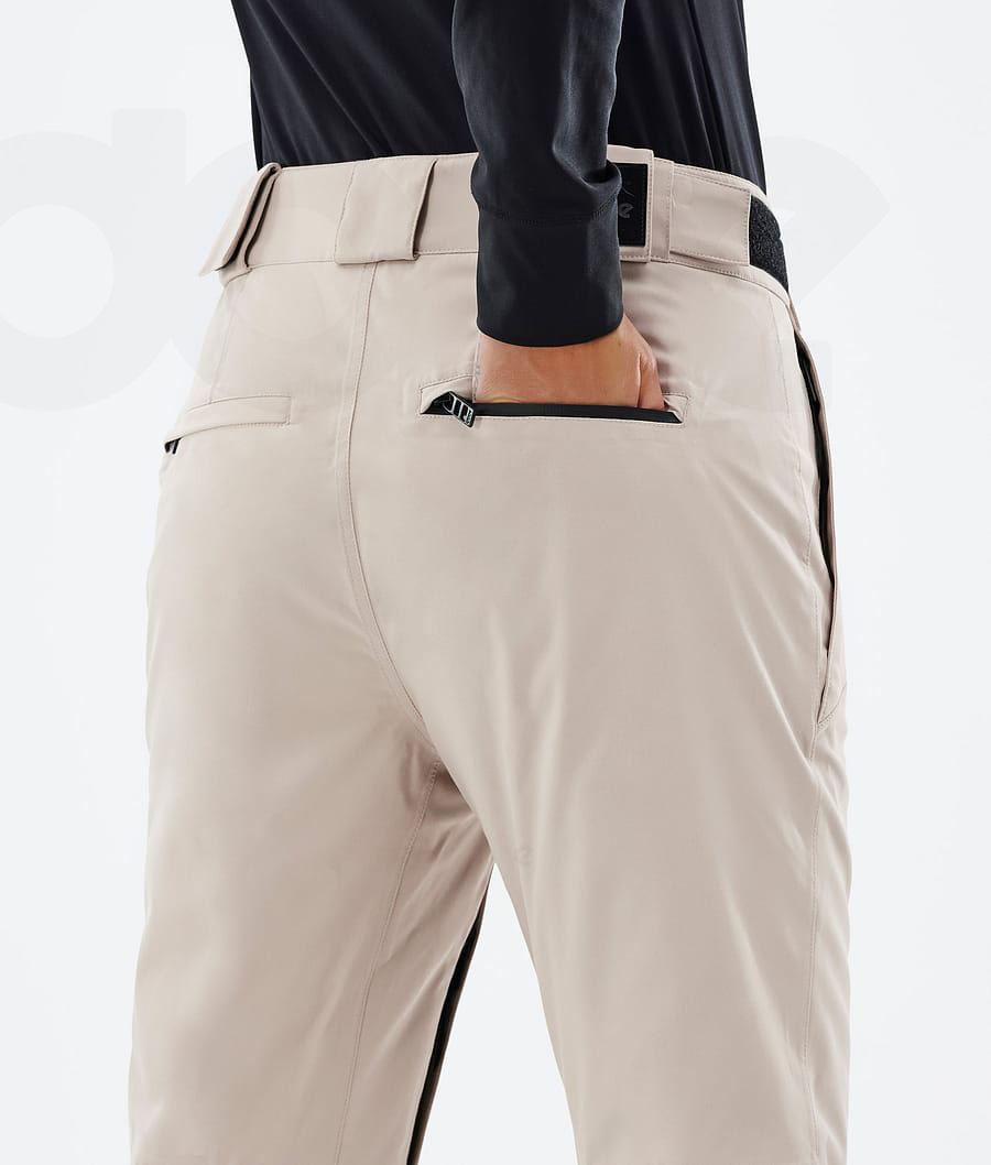 Beige Women's Dope Con W Snowboard Pants | NZ_D2524