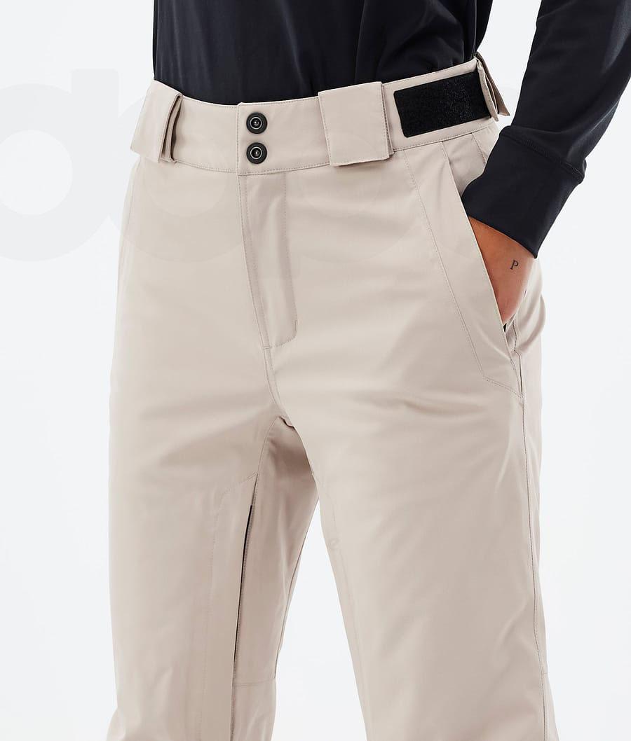 Beige Women's Dope Con W Snowboard Pants | NZ_D2524